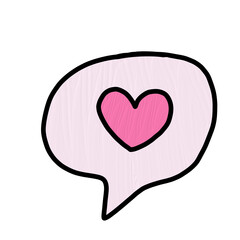 chat, feelings, love, heart, valentine, minimal, express feelings, icon, logo