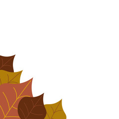 Autumn Leaf Corner Element