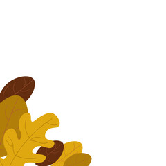 Autumn Leaf Corner Element