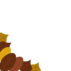 Autumn Leaf Corner Element