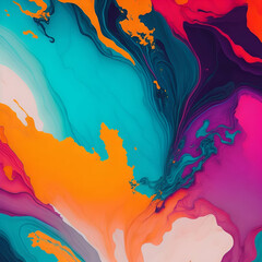 abstract of oil color colorful background , generative AI