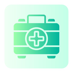 medical kit gradient icon