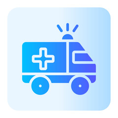 ambulance gradient icon