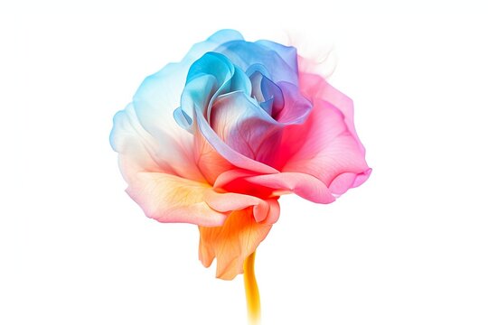 AI generated image of rose made out of smoke
