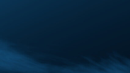 Smoke in light on a dark blue background. 3d render