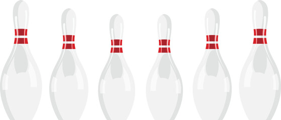 Bowling pins vector image
