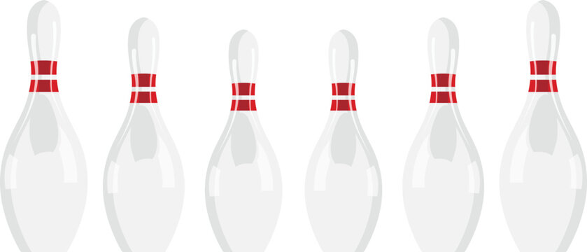 Bowling pins vector image