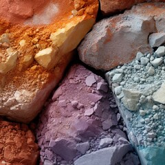 Colorful Minerals and Rocks, Generative AI
