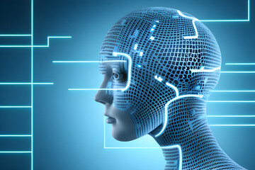 Obraz premium AI Artificial Intelligence Prompt Chart