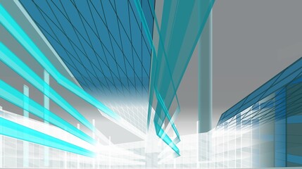 Fototapeta na wymiar Abstract architectural design 3d rendering