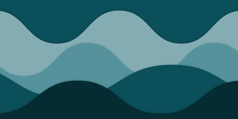 Abstract Bright Green Wavy Background, Perfect for Web Banners