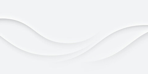 Modern wavy abstract white background