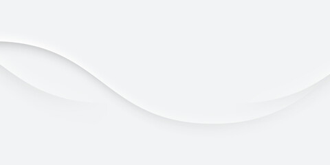 Abstract white background poster with dynamic waves