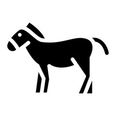 donkey glyph icon
