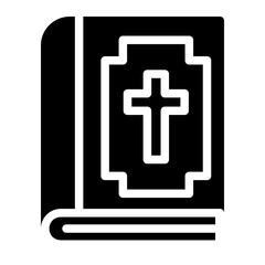 Fototapeta premium bible glyph icon