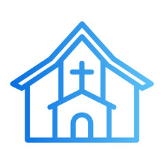 church gradient icon