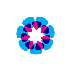 woman pregnancy ovulation vector logo design