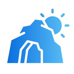 cave gradient icon