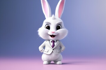 cute cartoon bunny. 