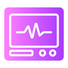 ecg gradient icon