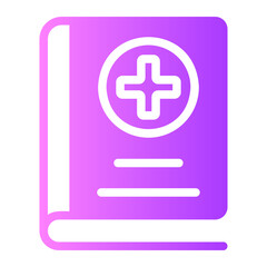 medical book gradient icon