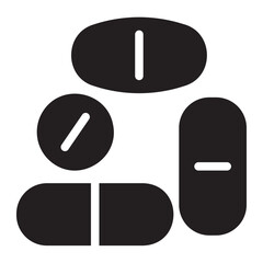 drug glyph icon