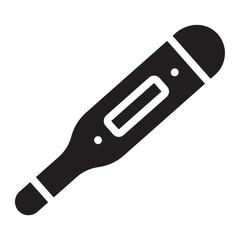 thermometer glyph icon