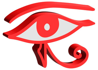 3D egyptian drawing eye