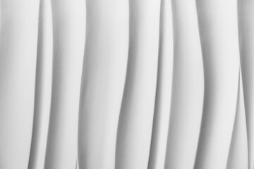Decorative relief wave texture for walls. Gypsum 3D panels.