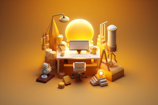 3d business icon