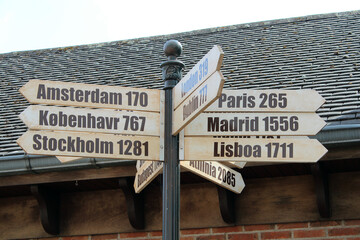 City Connections: Signpost Guiding the Way to Amsterdam, Paris, Madrid, Lisbon, Stockholm, and More...