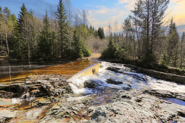 Spring flood at the river Homla, Norway