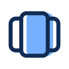 slide filled line icon