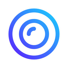 camera lens gradient icon