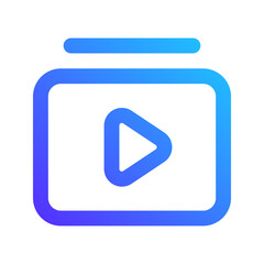 video playlist gradient icon