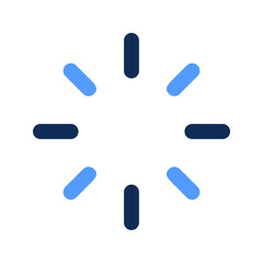 loading outline color icon