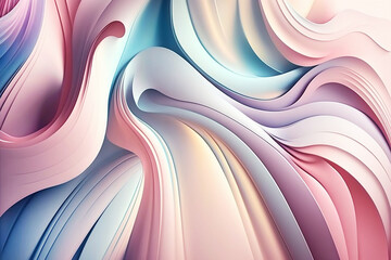 Abstract, 3-D illusion, pastel colors, background
