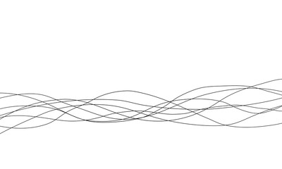 Line curve waves flow pattern vector element design or abstract dynamic stroke linear graphic rays...