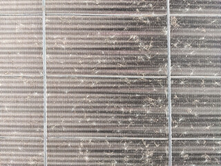 dirty Air conditioning heat pump outdoor 