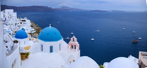 Foto op Plexiglas ギリシャ紀行　エーゲ海の島々　サントリーニ島　イア © DONDON2018
