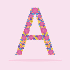 alphabet of flowers