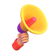 Creative Collection of 3D Megaphone Icons for Your Designs