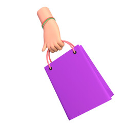 Creative Collection of 3D Paper Bag Icons for Your Designs