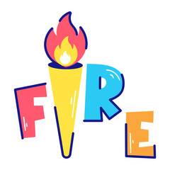 Fire Typography 