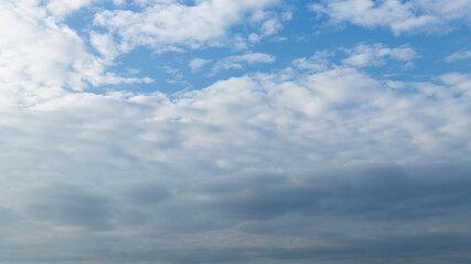 Gray clouds in the sky