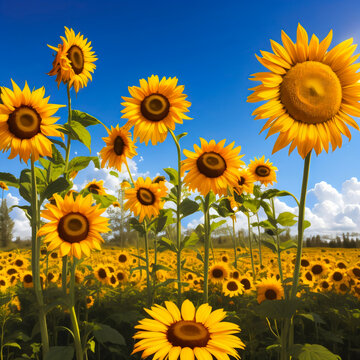 Sunflower Vector AI Generated Image
