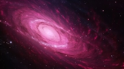 Pink universe light. Galaxies sky in space Planets and stars beauty of Galaxy space exploration.
