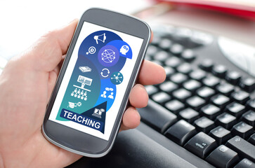Teaching concept on a smartphone