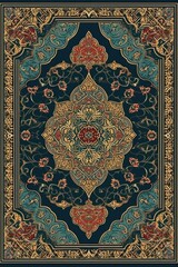 islamic frame pattern gorgeous print Generative Ai