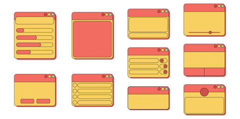 UI Frame Retro Set Collection